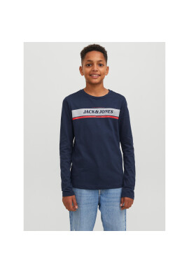 Jack&Jones Junior Блуза 12245919 Тъмносин Regular Fit - Pepit.bg