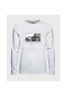 Jack&Jones Junior Блуза Fridayphoto 12227909 Бял Regular Fit - Pepit.bg