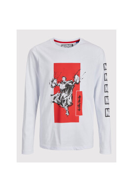 Jack&Jones Junior Блуза MARVEL 12217803 Бял Regular Fit - Pepit.bg