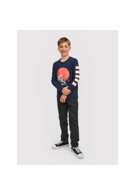 Jack&Jones Junior Блуза MARVEL 12217803 Тъмносин Regular Fit - Pepit.bg
