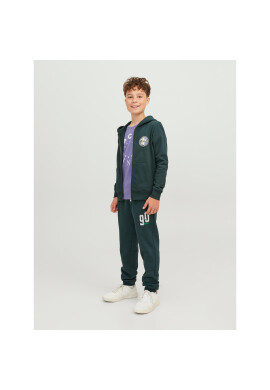 Jack&Jones Junior Долнище анцуг 12243083 Зелен Relaxed Fit - Pepit.bg