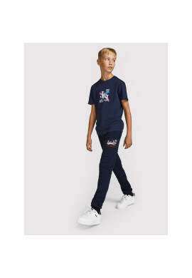 Jack&Jones Junior Долнище анцуг Logo 12213086 Тъмносин Regular Fit - Pepit.bg