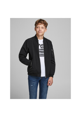 Jack&Jones Junior Яке бомбър Rush 12182385 Черен Regular Fit - Pepit.bg