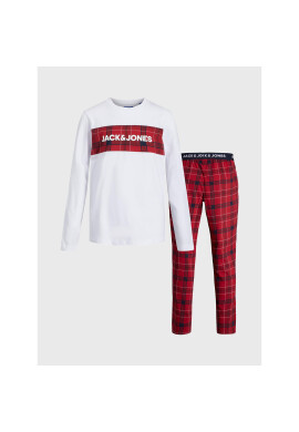 Jack&Jones Junior Пижама Train 12228941 Червен Regular Fit - Pepit.bg