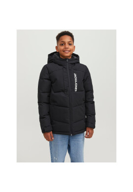 Jack&Jones Junior Пухено яке 12239956 Черен Regular Fit - Pepit.bg