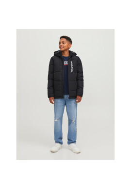 Jack&Jones Junior Пухено яке 12239956 Черен Regular Fit - Pepit.bg