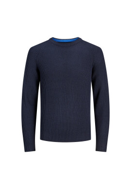 Jack&Jones Junior Пуловер 12236760 Тъмносин Regular Fit - Pepit.bg