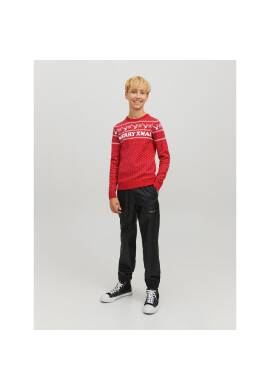 Jack&Jones Junior Пуловер Xmas 12221306 Червен Regular Fit - Pepit.bg