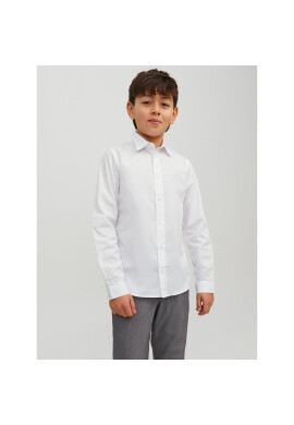 Jack&Jones Junior Риза 12223343 Бял Regular Fit - Pepit.bg