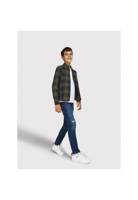 Jack&Jones Junior Риза Gingham 12183050 Зелен Regular Fit - Pepit.bg