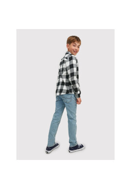 Jack&Jones Junior Риза Gringham 12183050 Сив Regular Fit - Pepit.bg
