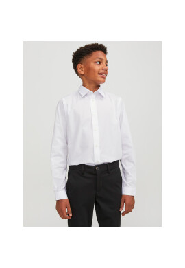 Jack&Jones Junior Риза Joe 12252680 Бял Regular Fit - Pepit.bg