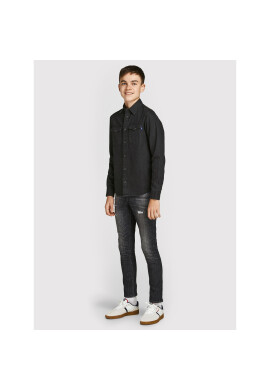 Jack&Jones Junior Риза Sheridan 12148417 Черен Regular Fit - Pepit.bg