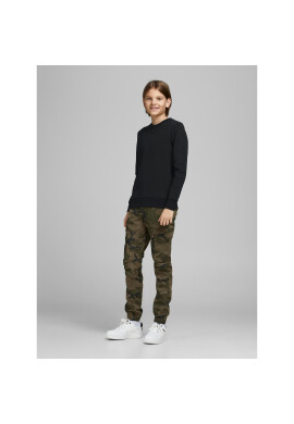 Jack&Jones Junior Суитшърт 12182520 Черен Regular Fit - Pepit.bg