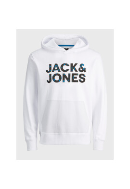Jack&Jones Junior Суитшърт 12232755 Бял Regular Fit - Pepit.bg