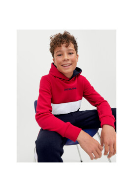 Jack&Jones Junior Суитшърт 12237402 Червен Regular Fit - Pepit.bg