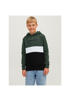 Jack&Jones Junior Суитшърт 12237402 Зелен Regular Fit - Pepit.bg