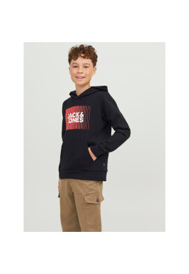 Jack&Jones Junior Суитшърт 12237459 Черен Regular Fit - Pepit.bg