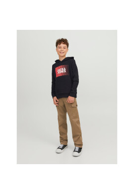 Jack&Jones Junior Суитшърт 12237459 Черен Regular Fit - Pepit.bg