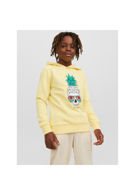 Jack&Jones Junior Суитшърт 12239455 Жълт Regular Fit - Pepit.bg