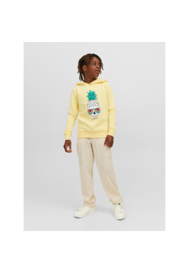 Jack&Jones Junior Суитшърт 12239455 Жълт Regular Fit - Pepit.bg