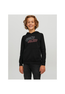 Jack&Jones Junior Суитшърт Friday 12219582 Черен Regular Fit - Pepit.bg