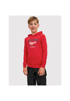 Jack&Jones Junior Суитшърт Logo 12212287 Червен Regular Fit - Pepit.bg