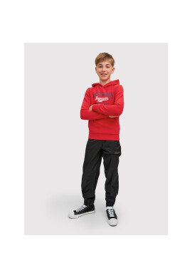 Jack&Jones Junior Суитшърт Logo 12212287 Червен Regular Fit - Pepit.bg