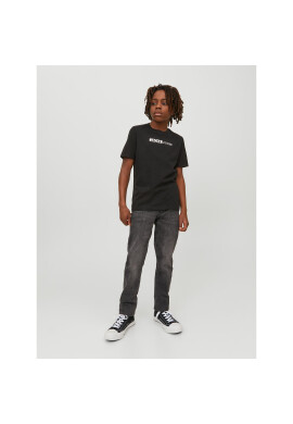 Jack&Jones Junior Тишърт 12225316 Черен Regular Fit - Pepit.bg