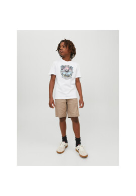 Jack&Jones Junior Тишърт 12235519 Бял Standard Fit - Pepit.bg