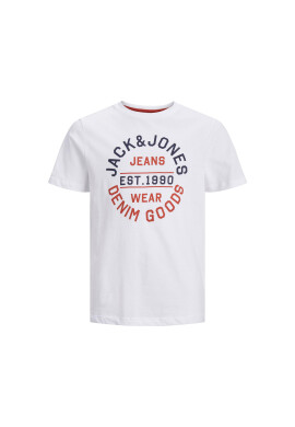Jack&Jones Junior Тишърт 12237103 Бял Relaxed Fit - Pepit.bg