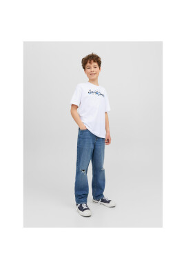 Jack&Jones Junior Тишърт 12237106 Бял Loose Fit - Pepit.bg
