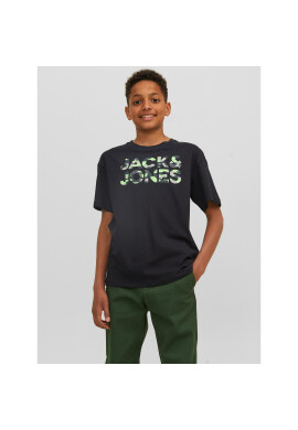 Jack&Jones Junior Тишърт 12237106 Черен Loose Fit - Pepit.bg