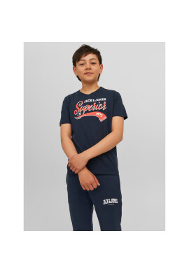 Jack&Jones Junior Тишърт 12237367 Тъмносин Regular Fit - Pepit.bg