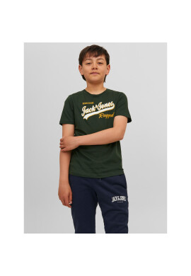Jack&Jones Junior Тишърт 12237367 Зелен Regular Fit - Pepit.bg