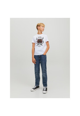 Jack&Jones Junior Тишърт Claus 12222475 Бял Regular Fit - Pepit.bg