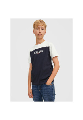 Jack&Jones Junior Тишърт Dan 12212182 Тъмносин Regular Fit - Pepit.bg