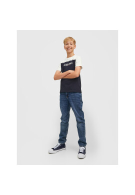 Jack&Jones Junior Тишърт Dan 12212182 Тъмносин Regular Fit - Pepit.bg