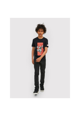 Jack&Jones Junior Тишърт MARVEL Crew 12217797 Черен Regular Fit - Pepit.bg