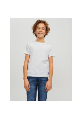Jack&Jones Junior Тишърт Organic Basic 12158433 Бял Regular Fit - Pepit.bg