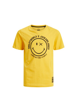 Jack&Jones Junior Тишърт SMILEY WORLD 12223445 Жълт Regular Fit - Pepit.bg