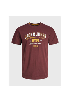Jack&Jones Junior Тишърт Stamp 12213314 Бордо Regular Fit - Pepit.bg
