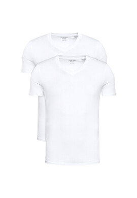 Jack&Jones Комплект 2 тишъртки Basic 12133914 Бял Regular Fit - Pepit.bg