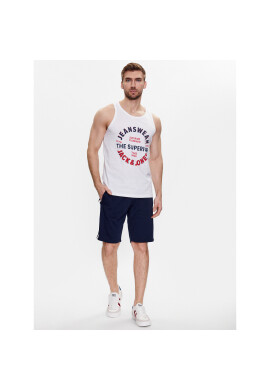 Jack&Jones Мъжки топ Andy 12222337 Бял Regular Fit - Pepit.bg