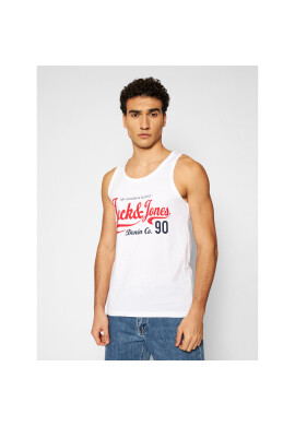 Jack&Jones Мъжки топ Moon 12182341 Бял Regular Fit - Pepit.bg