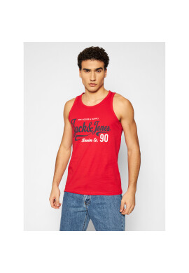 Jack&Jones Мъжки топ Moon 12182341 Червен Regular Fit - Pepit.bg