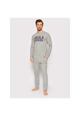 Jack&Jones Пижама Ron 12212542 Сив Regular Fit - Pepit.bg