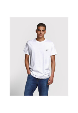 Jack&Jones PREMIUM Тишърт Needle Logo 12214454 Бял Regular Fit - Pepit.bg