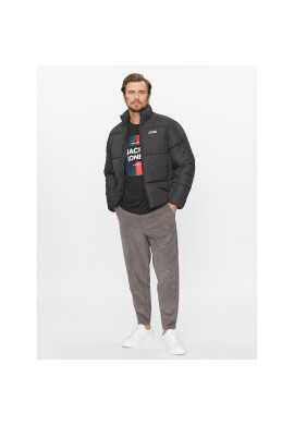 Jack&Jones Пухено яке 12238745 Черен Regular Fit - Pepit.bg
