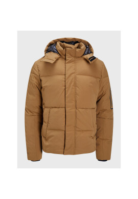 Jack&Jones Пухено яке Web 12212230 Кафяв Regular Fit - Pepit.bg